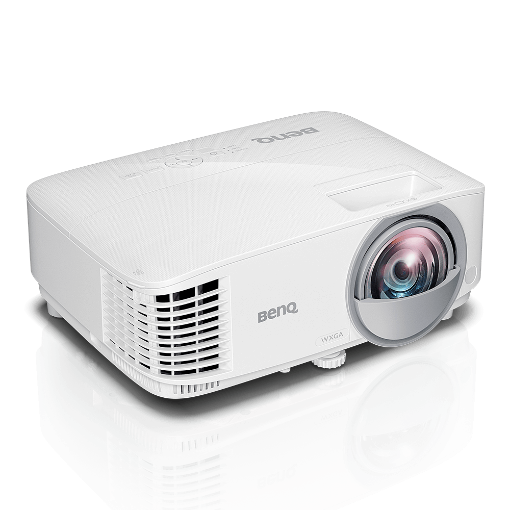 BenQ MW826ST DLP Projector, 1280x800 WXGA, 3400 Lumens, Short-Throw 0.49:1 — Angle view