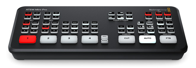Blackmagic Design ATEM Mini Pro — Front view