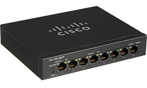 Cisco 8 Port Gigabit PoE Switch (Manageable)