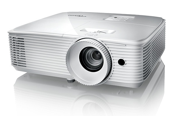 Optoma EH412 DLP Projector, 1080p, 4500 Lumens — Angle view
