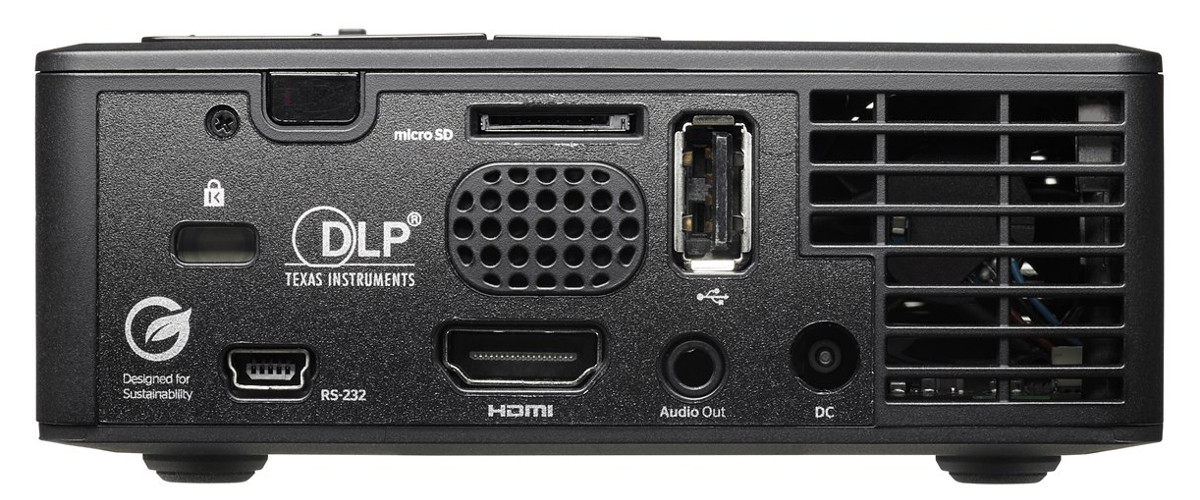 Back view with I/O panel