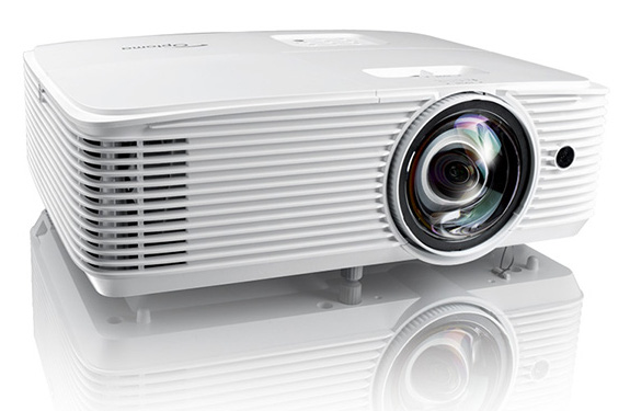 Optoma W318ST DLP Projector, WXGA, 3500 Lumens, D:W 0.52:1 — Angle view