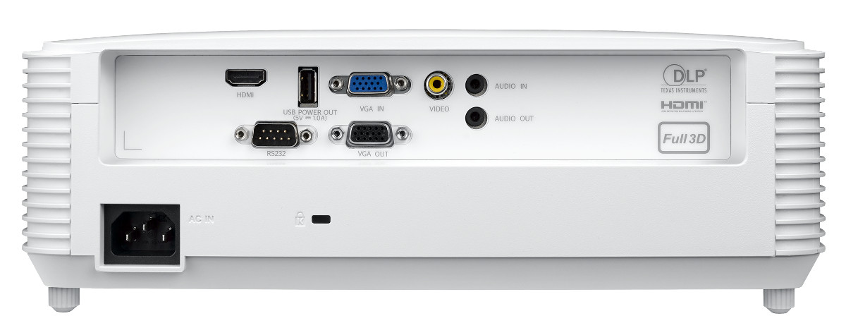 Back view with I/O panel