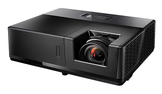 Optoma ZH606-B Laser DLP Projector, 1080p, 6000 Lumens — Angle view