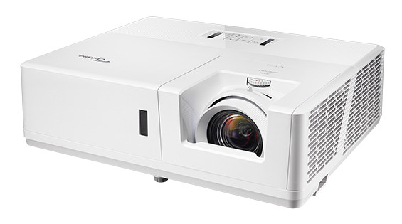 Optoma ZH606-W Laser DLP Projector, 1080p, 6000 Lumens — Angle view