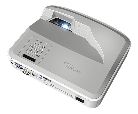 Optoma ZH500UST Laser DLP Proj 1080p, 5000L, Ultra-Short — Angle top view