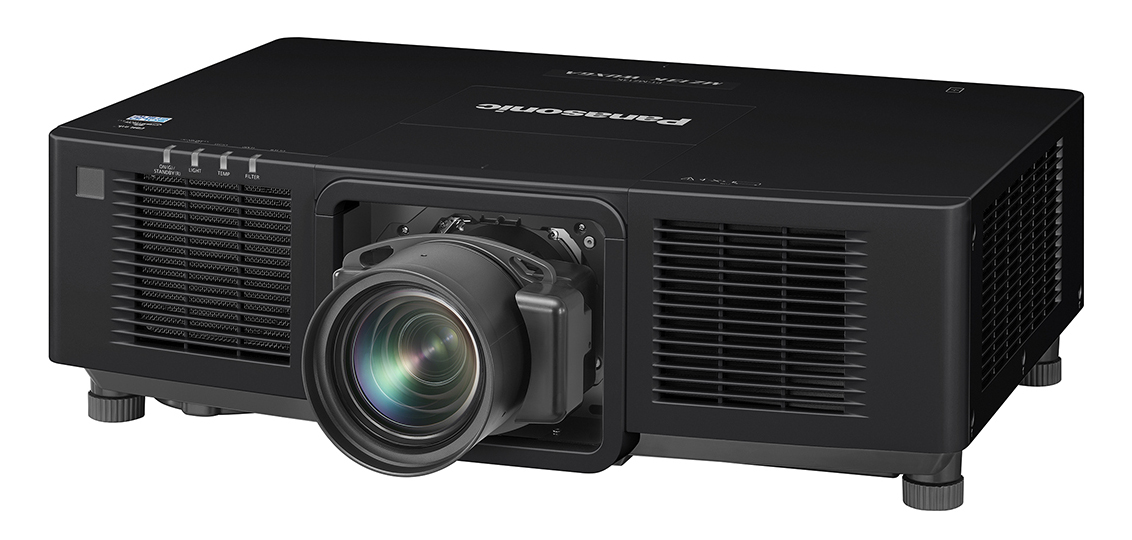 Panasonic PT-MZ13KLBU Laser Phosphor LCD Projector, WUXGA, 13,000 lm — Angle view