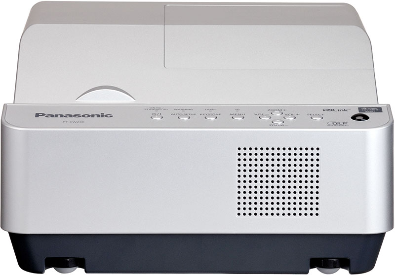 DLP Projector, Native 1280x800 Resolution, 2500 Lumens, Ultra-Short Throw, 3D Compatible, 3-Year Warranty.