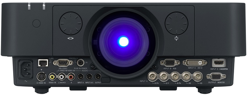LCD Projector, Native 1920 x 1200 Resolution, 5200 Lumens, Std Lens, Black.