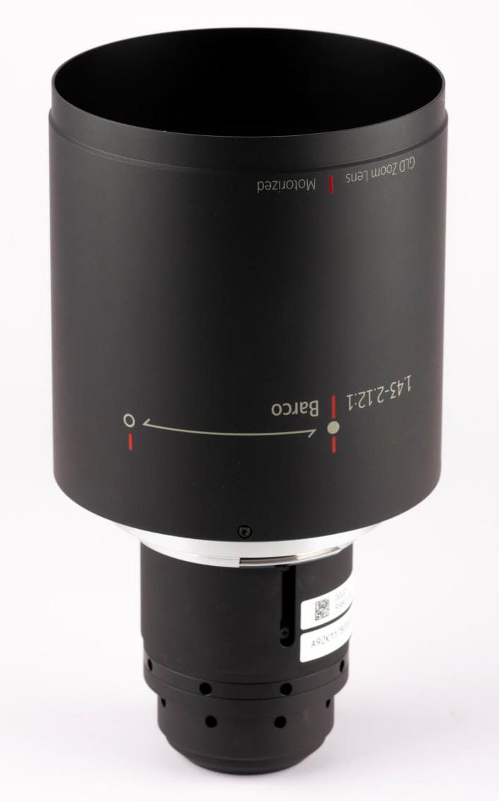 Barco R9801720 GLD Standard Zoom Lens, 1.43-2.12, motorized