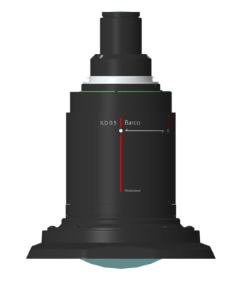 Barco R9803076 ILD 0.5:1 Fixed Lens