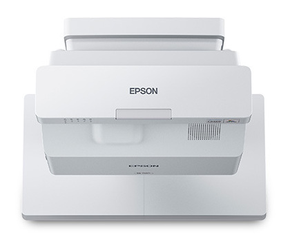 Epson PowerLite 725W Laser LCD Projector, WXGA, 4000 Lumens, UST — Front and top view