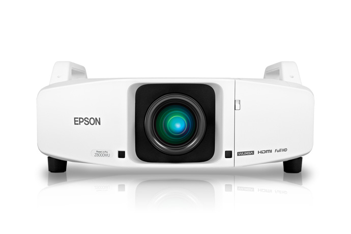 LCD Projector, 1920x1200, 6000 Lumens, White, No Lens.