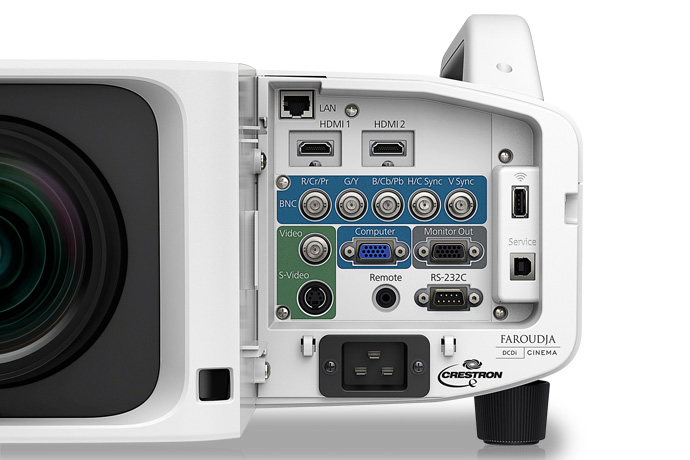 LCD Projector, XGA, 8000 Lumens, White, No Lens.