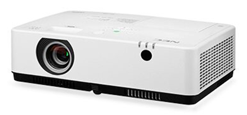 NEC ME372W LCD Projector, 1280x800 WXGA, 3700 Lumens — Right angle view