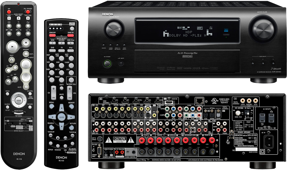 Denon AVR3310CI Networking MultiZone Receiver HDMI 120, 56 OFF