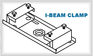 Peerless TV Brackets I-beam Clamp- illustration