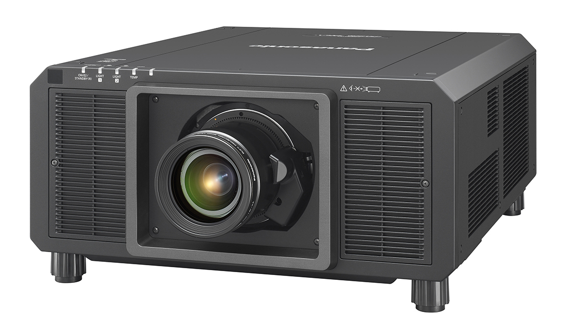 Panasonic PT-RQ22KU 3-DLP Laser/Phosphor Projector, 4K, 21,000 lm — Angle view