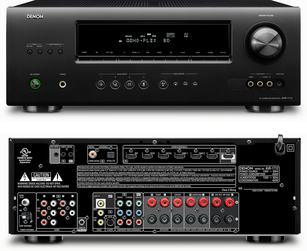 Denon Av Surround Receiver Avr1712 edu.svet.gob.gt