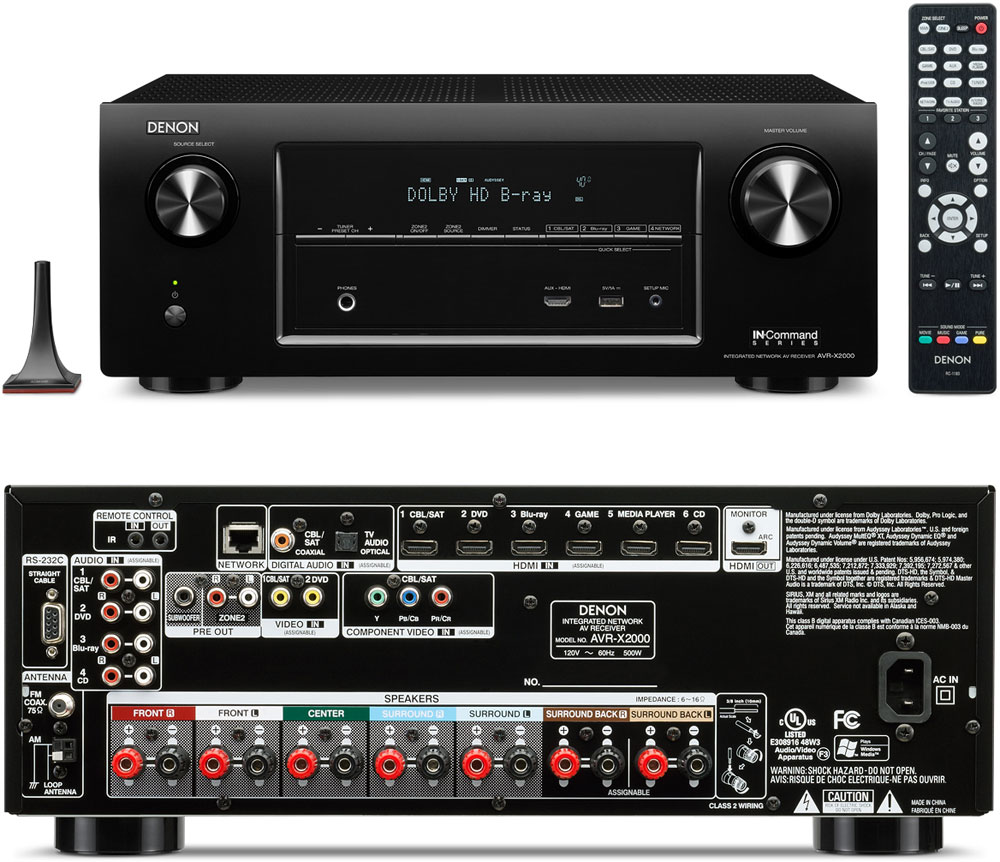 DENON AVR X2000 USER MANUAL PDF
